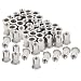 50pcs Stainless Steel 1/4"-20 Rivet Nuts Threaded Insert Nutsert Rivnuts