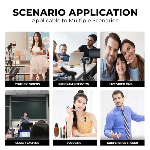 Image of 3 in 1 Dual Wireless Mic for Smartphones iPhones Tablets Laptops Desktops and Cameras Microphone for Recording Videos Insta Reels Podcast ASMR Vlogs YouTube Online Teaching (Universal Fit)