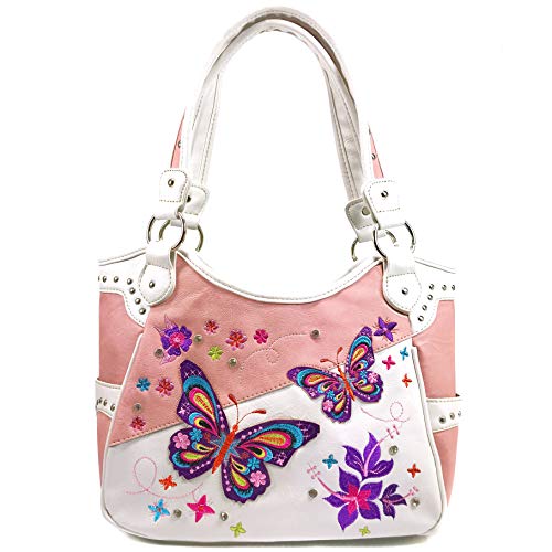 Bolso Tote Bordado con Diseño de Flores y Mariposas miniatura 2