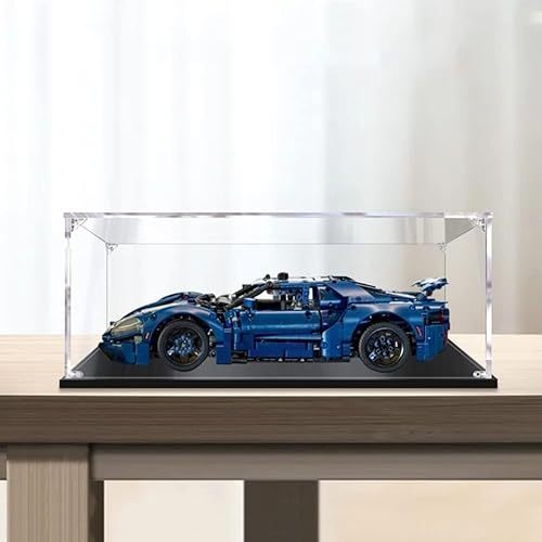 Vitrina transparente para Lego 42154 Technic 2022 Ford GT 2022, a prueba de polvo, para modelos coleccionables (solo vitrina (0.079 in)