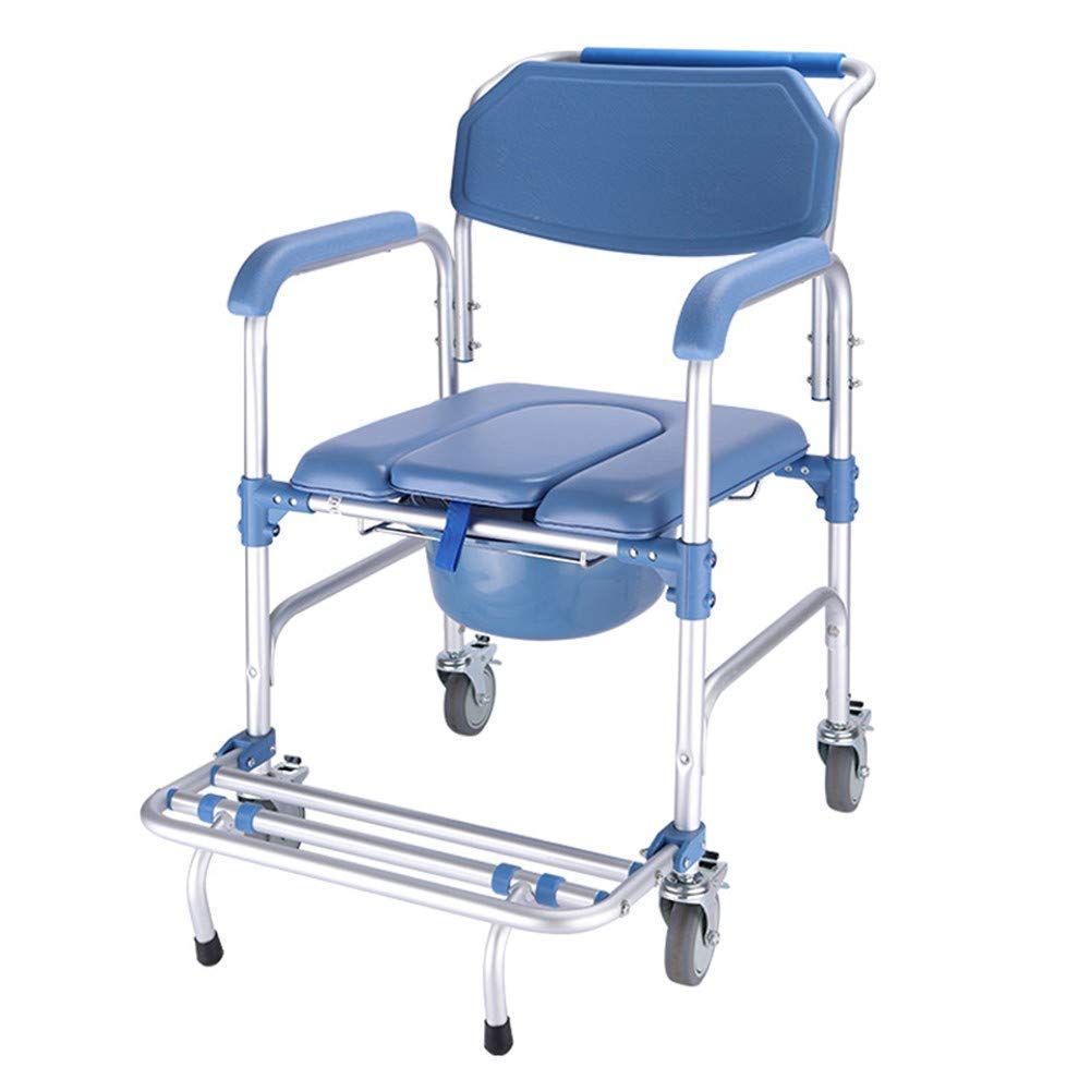 Buy DX Wheeled Commode Chair/Toilet Chair/wheelchair Shower Transport
