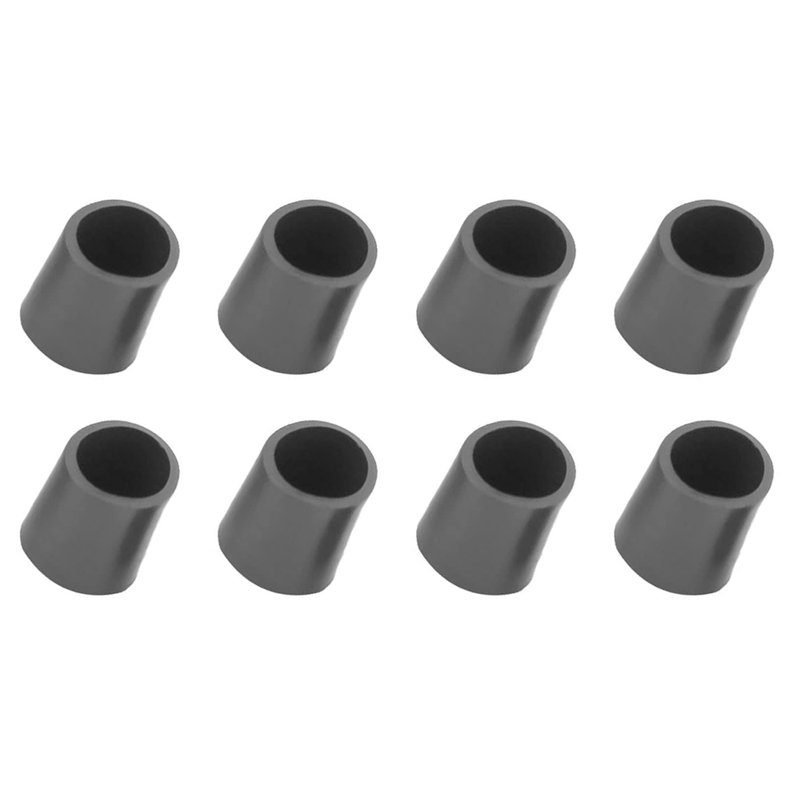 METALLIXITY Chair Leg End Cover (14mm Dia) 8Pcs, Rubber Furniture Feet Caps Floor Protector - for Sofa Table Patio Chairs Black