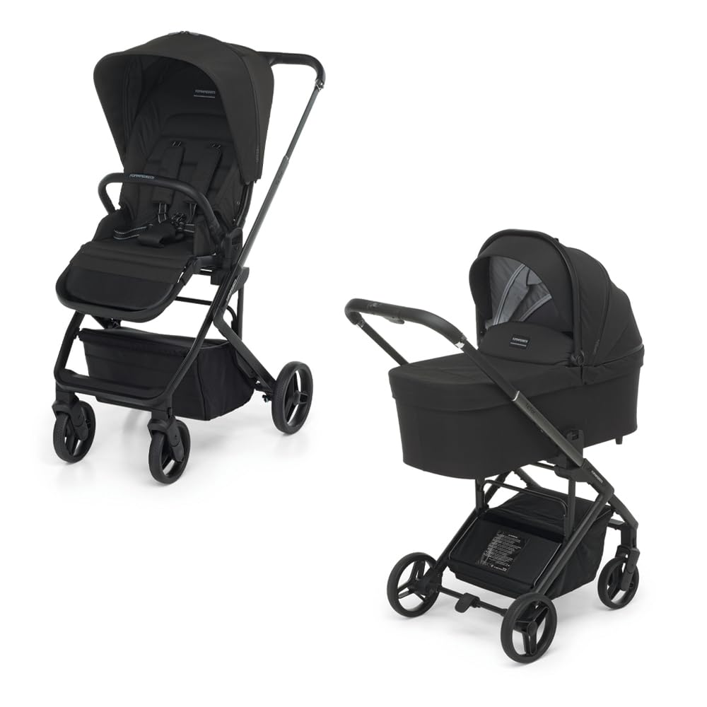 Foppapedretti Tictoc Duo cochecito + capazo, Ebony