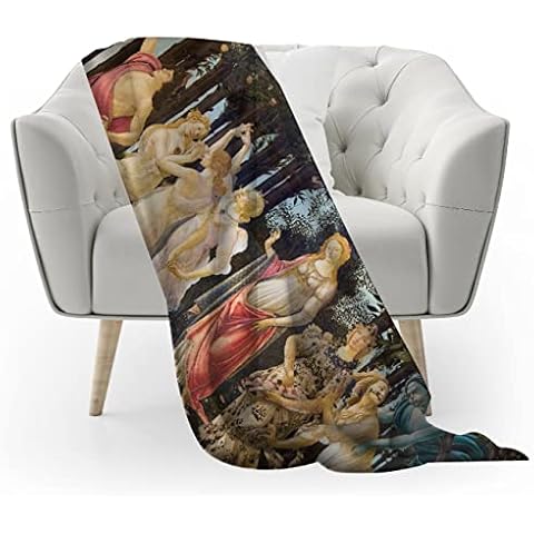 My Custom Style Manta #Arte-La Primavera, Botticelli# Plaid 150x120 Lana Felpa Cover