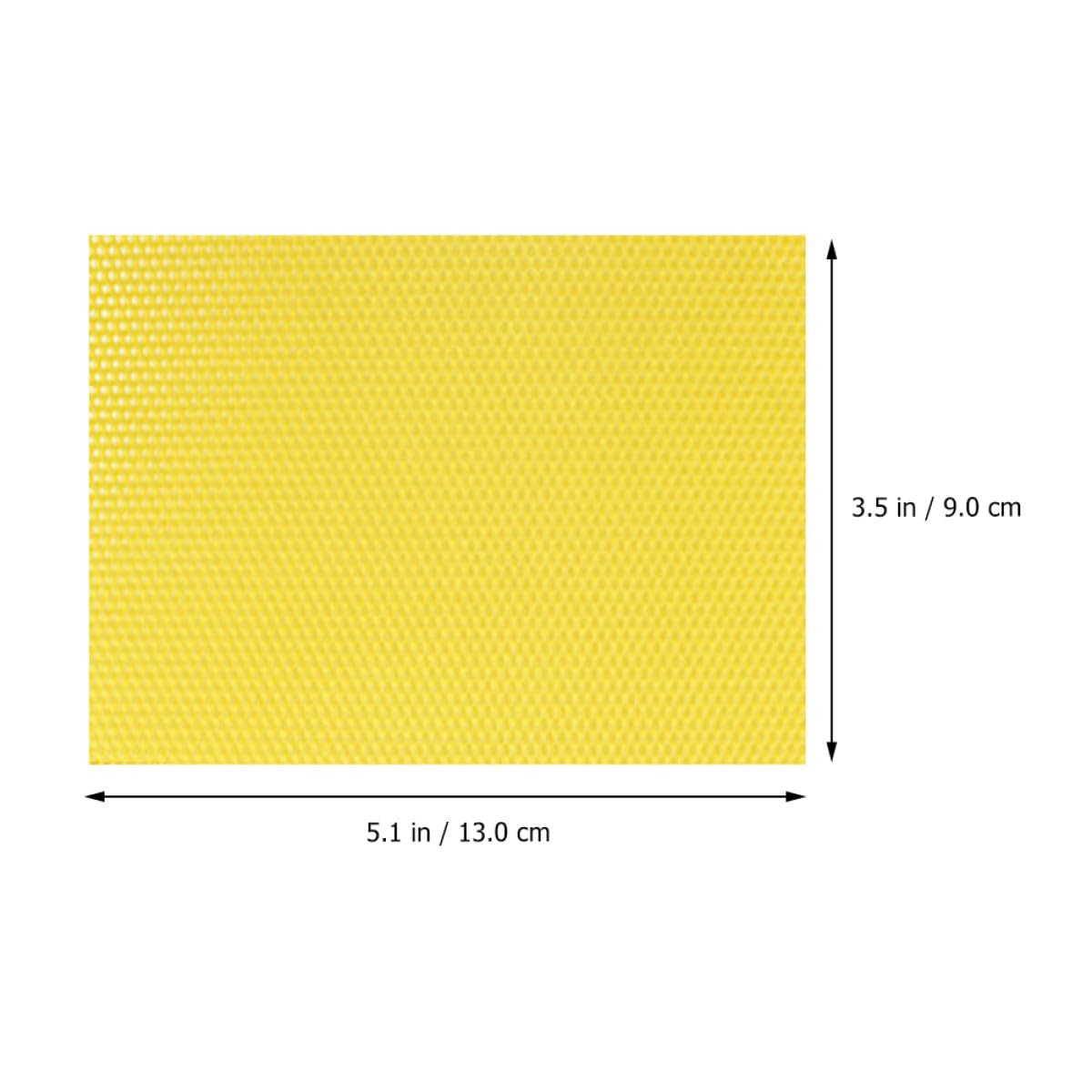 Tofficu Feuille de Fondation Cirée pour Ruche Abeille, Apiculture Professionnelle, 10 Pièces 13 X 9 X 0.1Cm, Cire D’Abeille Naturelle, Alvéoles Profondes pour Cadre Dadant, Nidification