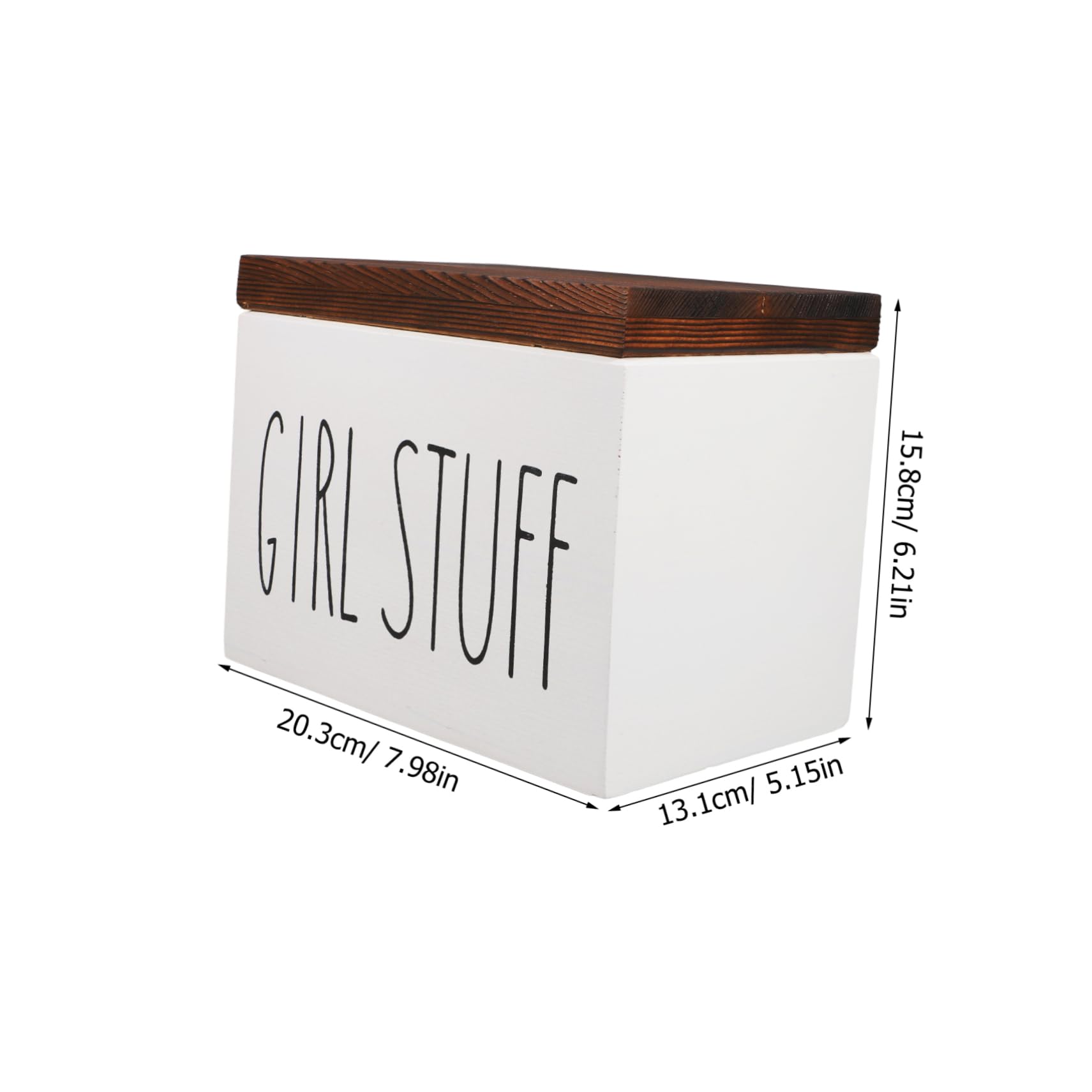 Scatola Legno Con Coperchio Per Assorbenti Contenitore Elegante e Funzionale Per Prodotti Femminili Per Decorare Bagno e Mantenere Ordine