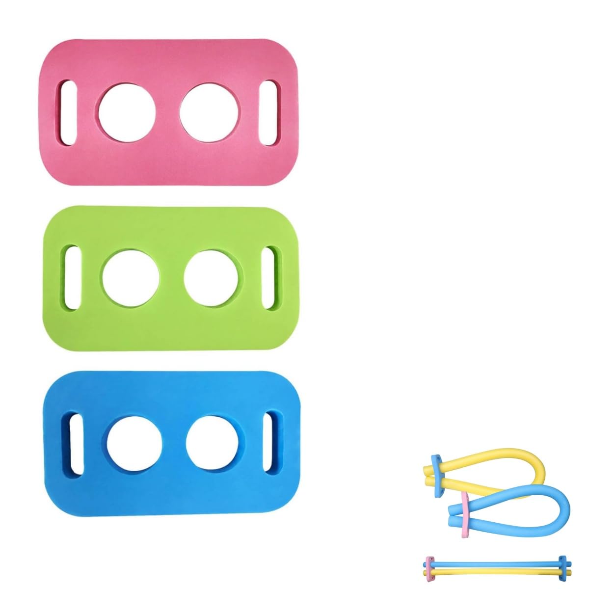 Swimming Pool Noodle Connectors, Noodle Swimming Float With Hole, Swim Noodles Connector, Odorless And Adding, Pool Training and Swim Accessories for Water Sports Fun (A+B+C)