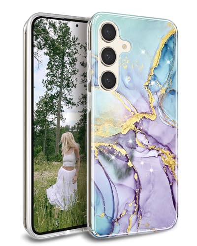 Coque pour Samsung Galaxy S24 protégeant des rayures sans l'alourdir motif marbre