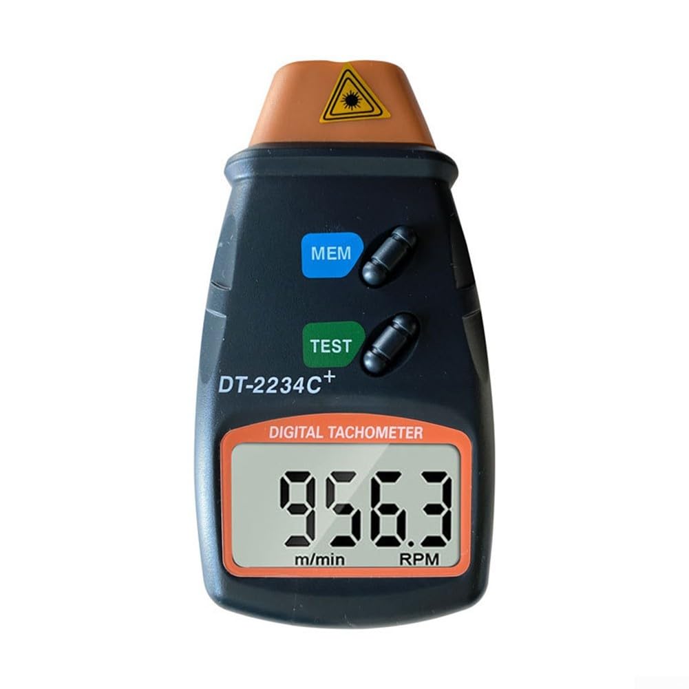 Contagiri digitale senza contatto con display LCD per la misurazione di giri da 2 5 giri/min a 99.999 giri/min