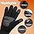 yoostooper Rechargeable Heated Winter Gloves for Women & Men with Touchscreen, Built-in Smart Display and Premium Polar Fleece, Ideal for Outdoor Skiing/Cycling/Hunting