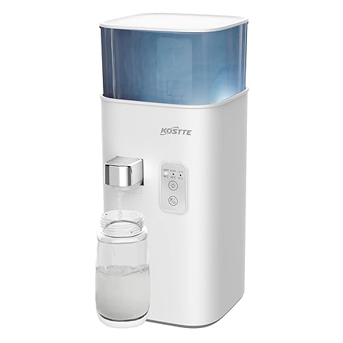 Calentador de agua instantáneo, calentador rápido de biberones para fórmula de bebé, 3 temperaturas perfectas con luz nocturna, dispensa