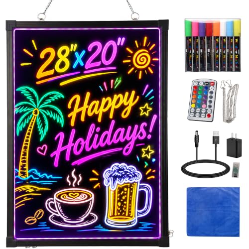 Slsy LED Message Writing Board LED Menu Board Illuminated Drawing Boards