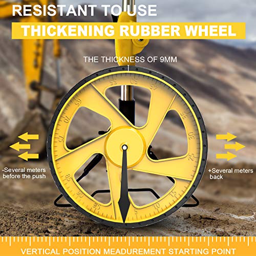Roue de mesure numérique avec écran rétroéclairé odomètre de chantier 99999m - 5