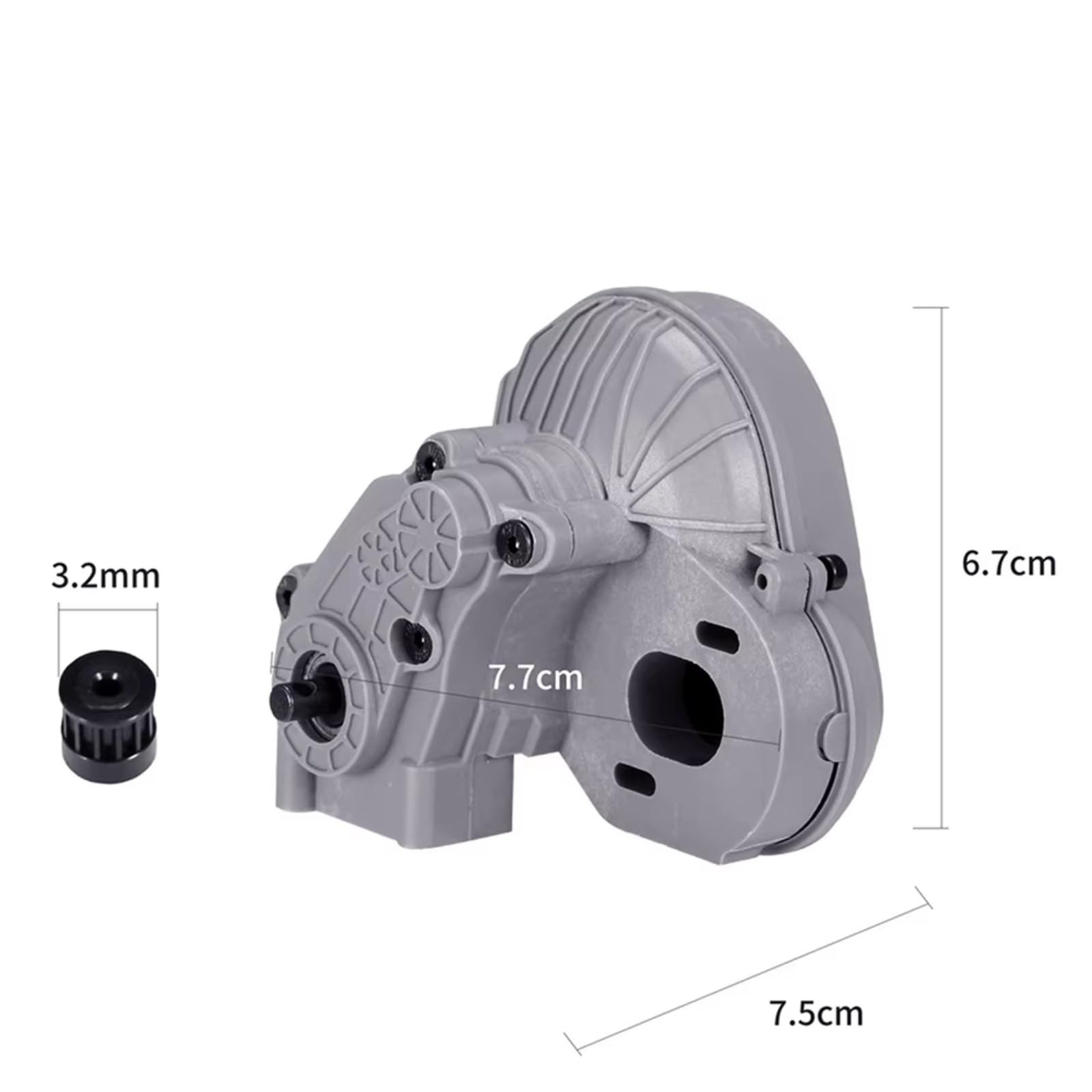 132mm Riemengetriebe Für Axial Für SCX10 II 90046 1/10 Teile Auto