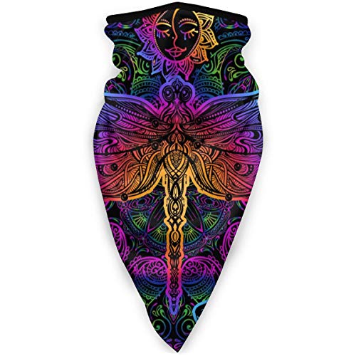 Love Animal Indian Mandala Paisley and Dragonfly Half Face Mask Balaclava Women Men