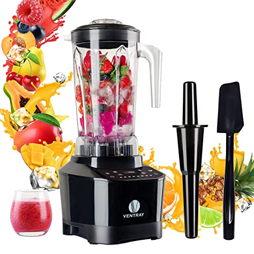 Ventray Blender Smoothie Maker 1500W 68 Oz Blender For Shakes And Smoothies Countertop Blender For Kitchen Professional Blender And Food Processor Combo With 6 Speed Settings 5 Programs #TOP6