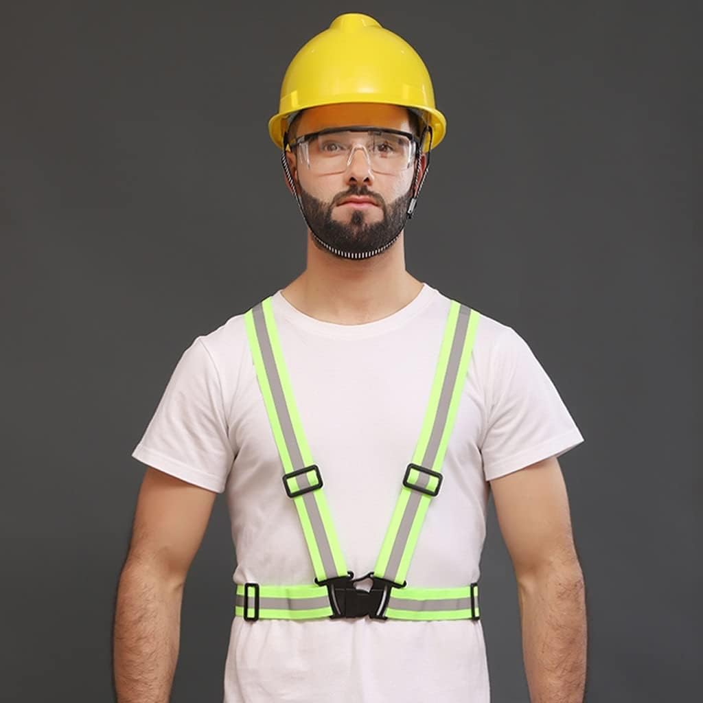 hi vis chaleco reflectante de alta visibilidad, Chaleco de seguridad Chaleco reflectante Equipo for correr Chaleco de seguridad ajustable