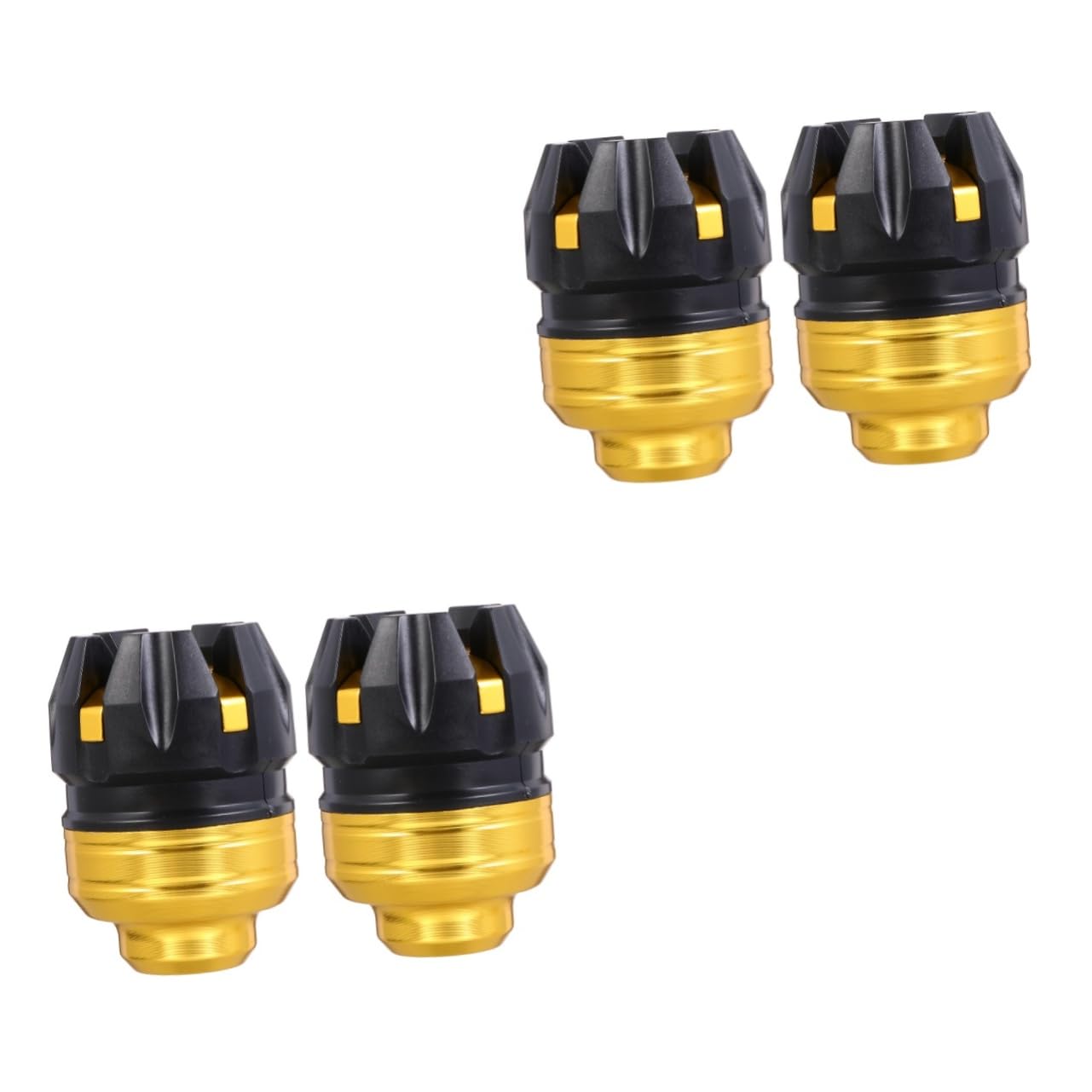 Protector de caída para motocicleta Mikinona con 4 copas de aluminio dorado 8