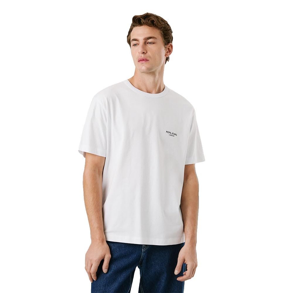 Pepe Jeans Men's Martin TEE T-Shirt, White (White), M