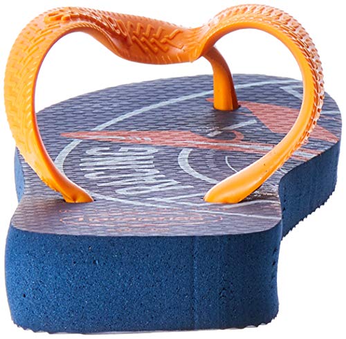 Chinelo, Havaianas, Kids Athletic, Marinho/Laranja Vibrante, 33/34, Meninos