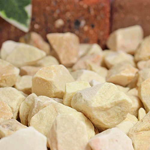 東海砂利 クラッシュマーブライト イエロー 13-20mm 1500g (約0.9L) 砕石 砂利 庭