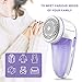 Fabric Shaver,Electric Lint Remover Rechargeable Fuzz Lint Remover with Free 2 pcs 3-bladed Professional Sweater Shaver Lint Fuzz Pill Bobble Remover for Cloths, Fabrics and Furniture