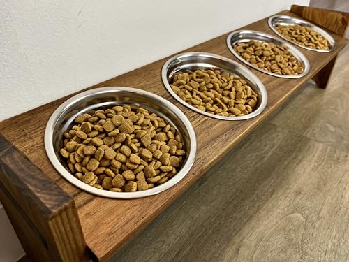 Comedouro Alto 4 Potes Gato Cachorro Filhotes Pequeno Porte (01)