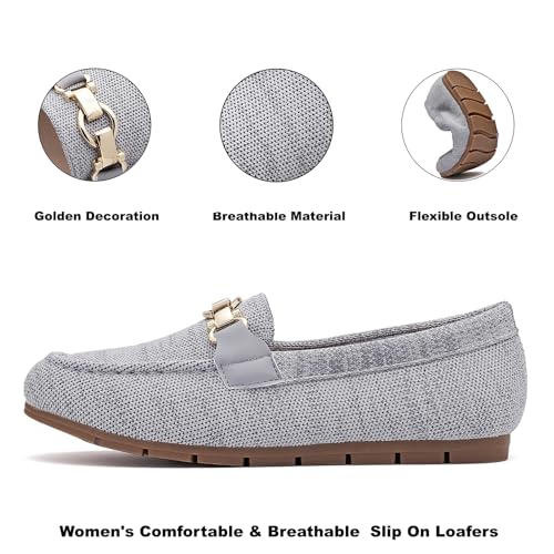 Image of Cvistpieo Loafers for Women Business Casual Shoes Comfortable & Lightweight Penny Loafers Slip On Work Flats