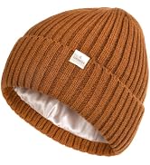 YANIBEST Winter Hats for Women Satin Lined Beanie for Cold Weather Beanie Hat for Women Men Winte...