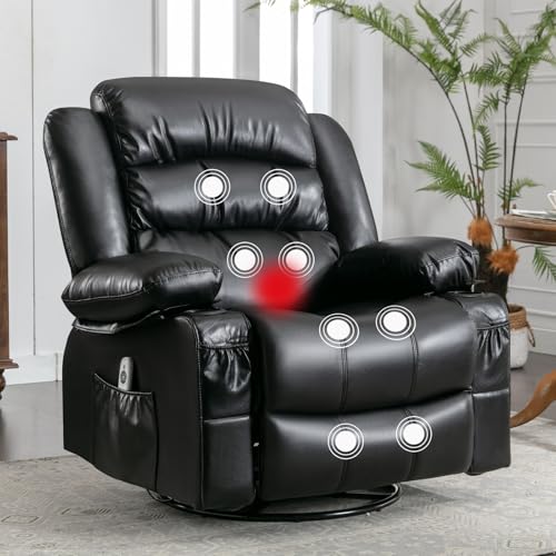 Sillón con masaje plegable negro miniatura 1
