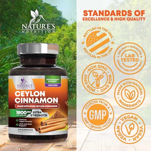 Nature's Nutrition Extra Strength Cinnamon Capsules