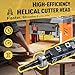 Dark stone DS12905 Helical Spiral Cutterhead for Ridgid R4331 Planer, 4-Row Carbide Insert Replacement Head, Quiet Smooth Finish Woodworking