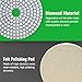 Diamond Polishing Pads 5 Inch with 5/8’’-11 Hook & Loop Backing Pads, 10pcs Wet/Dry Concrete Polish Tools Kit for Drill, Grinder, Polisher, 50-3000 Grit Polishing Set for Marble Granite Quartz Stone