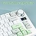 EPOMAKER TH80-X Gasket Mechanical Keyboard, 75% Layout Triple Mode Hot-swap Gaming Keyboard with 4000mAh Battery, LCD Screen, NKRO, RGB for Office/Win/Mac (White, Epomaker Flamingo Switch)