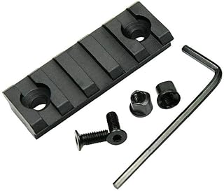 Scope Rail Mount 5 Slot Keymod Rail Section Picatinny Rail Lightweight Picatinny Rail Section for Keymod Handguard Mount Rail System 1set