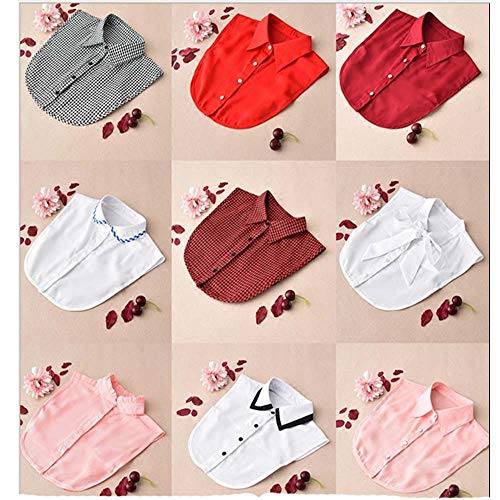 YEKEYI Lady Half Shirt Blouse - Detachable Collar Dickey for Women3