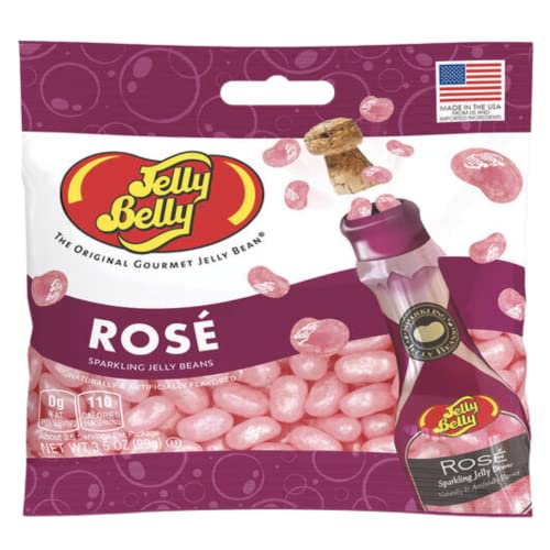 Gourmet Rose Jelly Beans - Pack Of 4 Individual Bags & Party Planning Checklist, Fun Gift Sets For Bachelorette Parties, Girls Night Out, Weddings, Baby Girl Shower And More #TOP1
