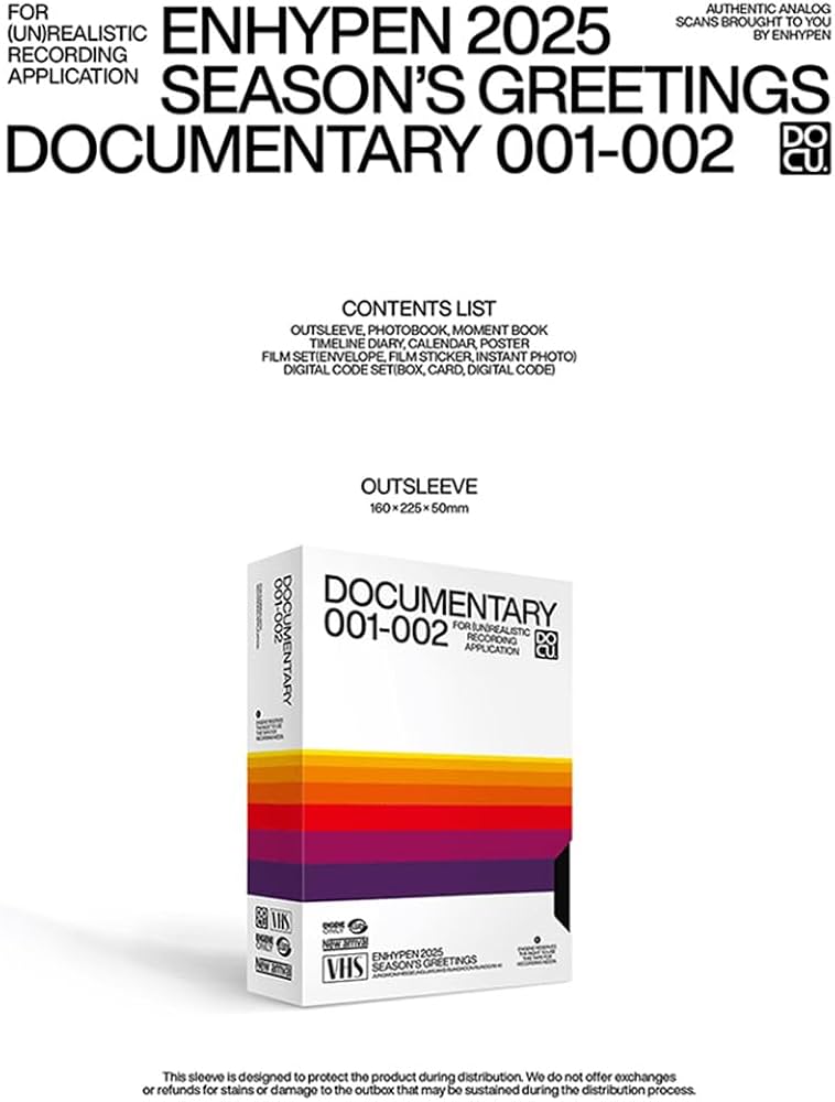 Amazon.com: ENHYPEN 2025 Season's greetings DOCUMENTARY 001-002 +