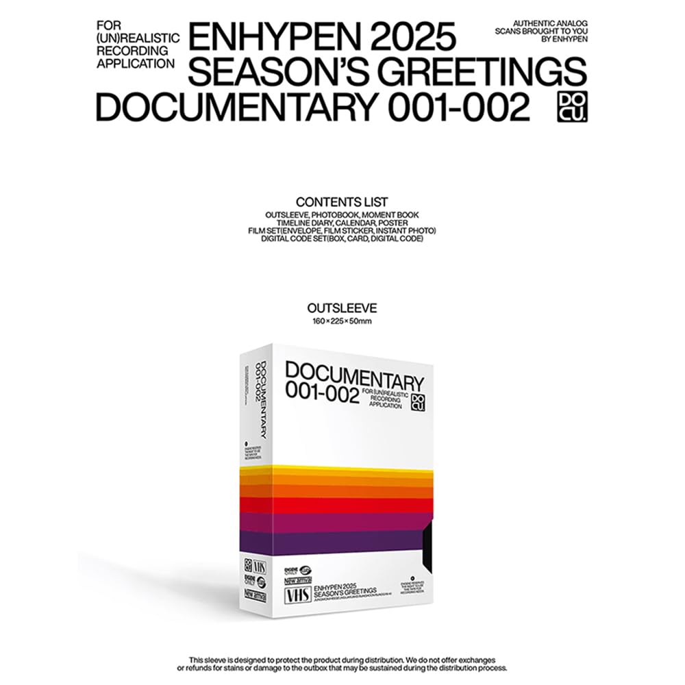 Amazon.com: ENHYPEN 2025 Season's greetings DOCUMENTARY 001-002 +