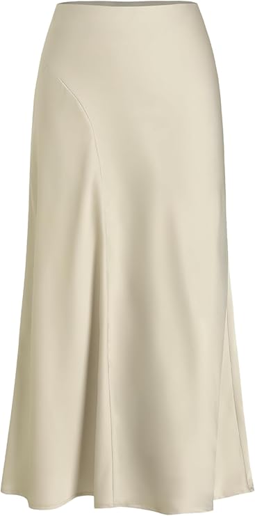 CIDER Ruffle Satin Maxi Skirt