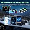 Lamto sans Fil CarPlay pour Apple Car Play &Android Auto,Écran Tactile IPS de 7 Pouces Voiture Stéréo,ecran carplay Voiture,Autoradio Portable avec Mirror Link/Bluetooth/Siri/Goo-gle GPS Navigation