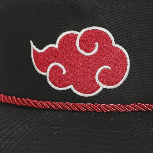 Gorra Naruto Akatsuki bordada estilo retro retro en color negro 6