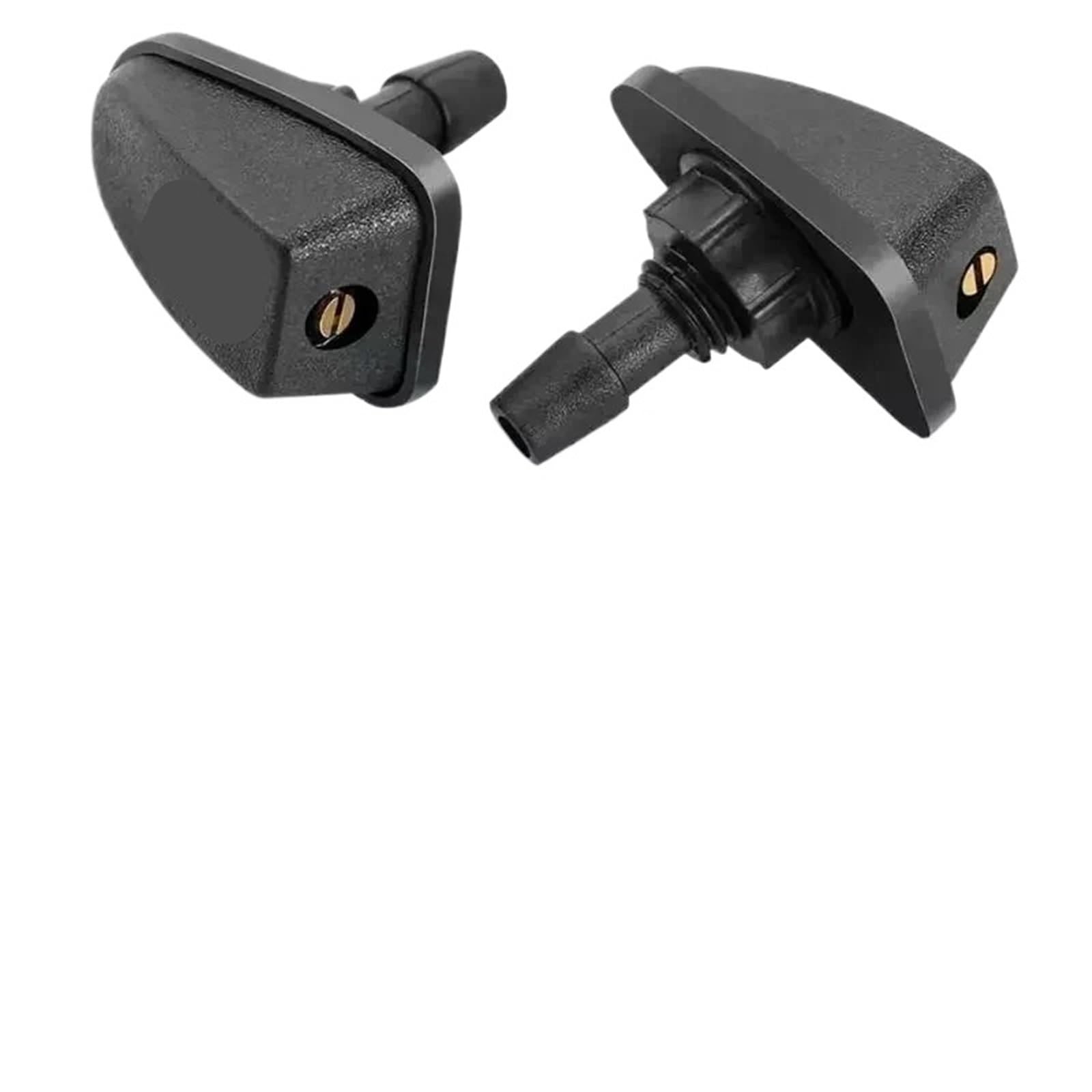 Pacgydk One Color Car Windshield Nozzles 2 Pcs/Set Car Universal Front Windshield Wiper Nozzle Jet Sprayer Kits Sprinkler Water Fan Spout Cover Washer Outlet