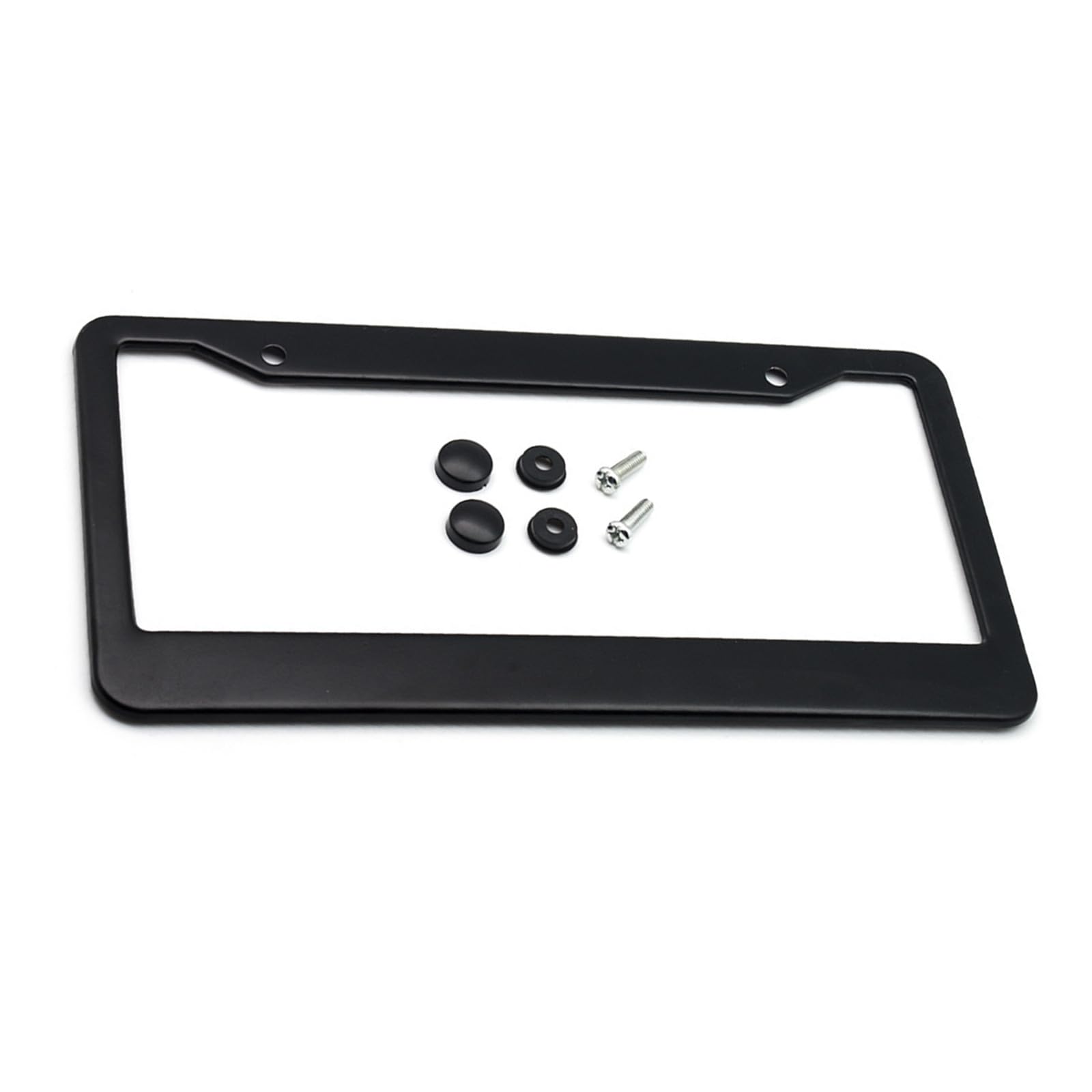 2x Support De Plaque D'Immatriculation Sans Cadre Scratch Universel
