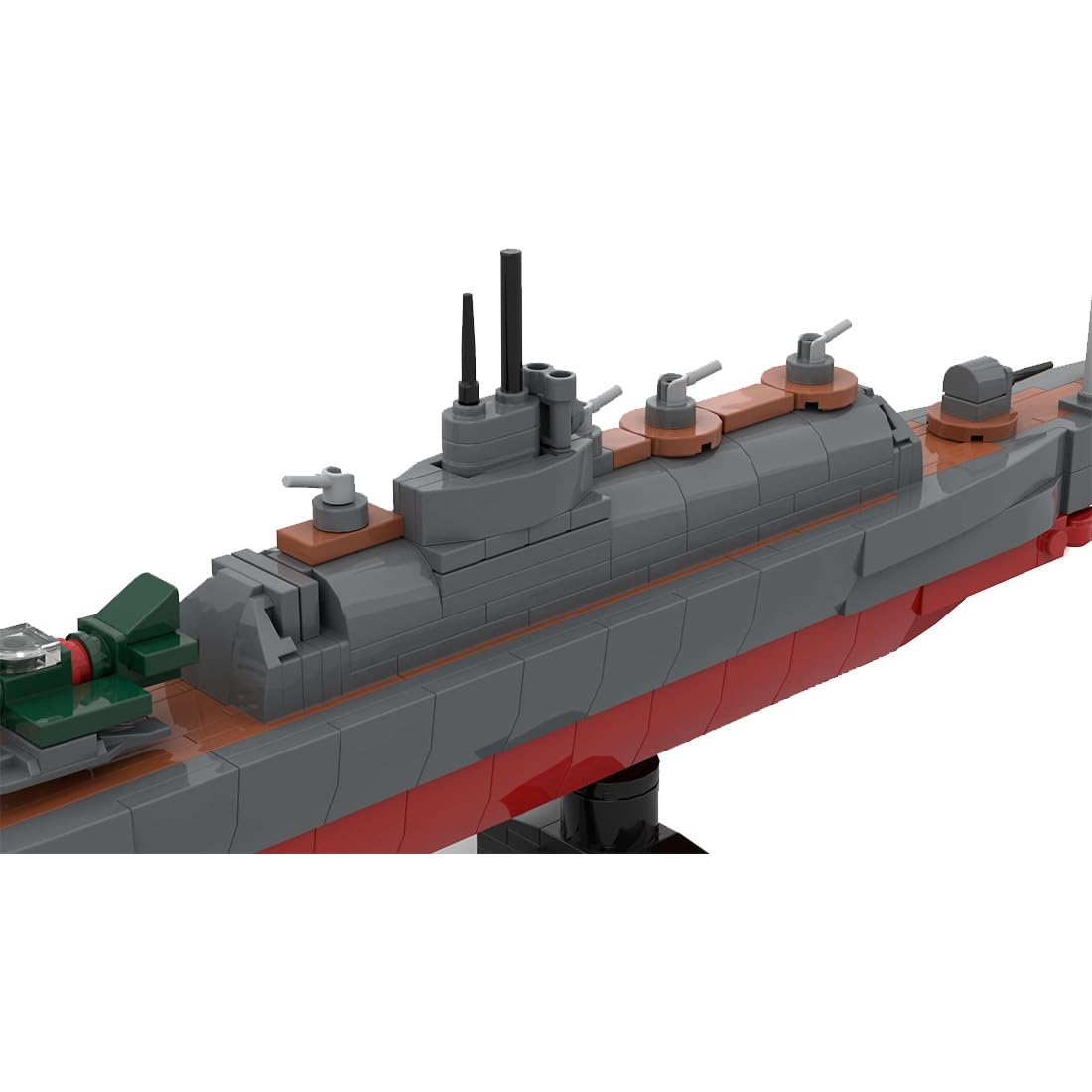 Torquino Model łodzi podwodnej I400 w skali 1/300, wojskowy model okrętu podwodnego, kolekcjonerski zestaw konstrukcyjny, prezenty do dekoracji domu i biura, 506 sztuk
