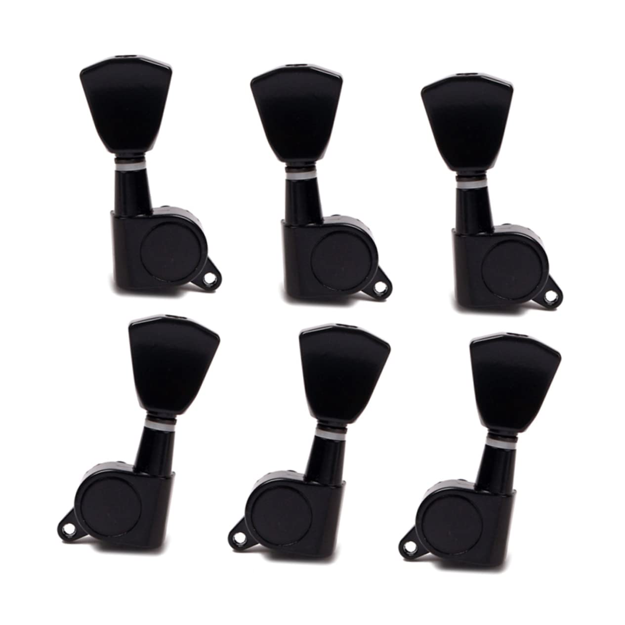 Toddmomy Lr Guitar Tuning Pegs Machine Heads Black Banjo Accessory Quality Tuners for Electric Acoustic Guitars Replacement for Tuning Precision