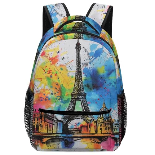 Sac de voyage enfant Tour Eiffel : le sac à dos garçon résistant qui ne craint pas la pluie
