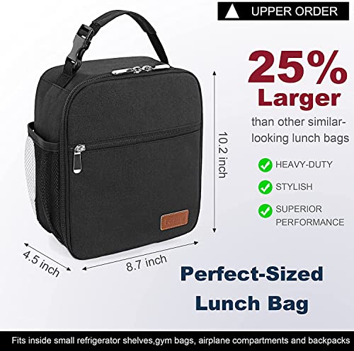 Image of Diablos Insulated Lunch Bag for Men and Women (5 Liters) - Tiffin Bag for Work, School, and Outdoors - Black