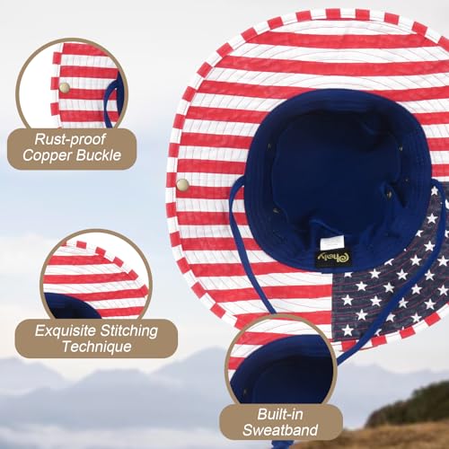 Image of Bucket Hat Wide Brim UV Protection Sun Hat Boonie Hats Fishing Hiking Safari Outdoor Hats for Men and Women