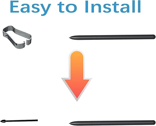 Miniatura 5 de Paquete de 5 puntas negras de repuesto para bolígrafo Tab S7 FE S compatibles con Samsung Galaxy Tab S7 FE S Pen Tips de repuesto + 1 pinza